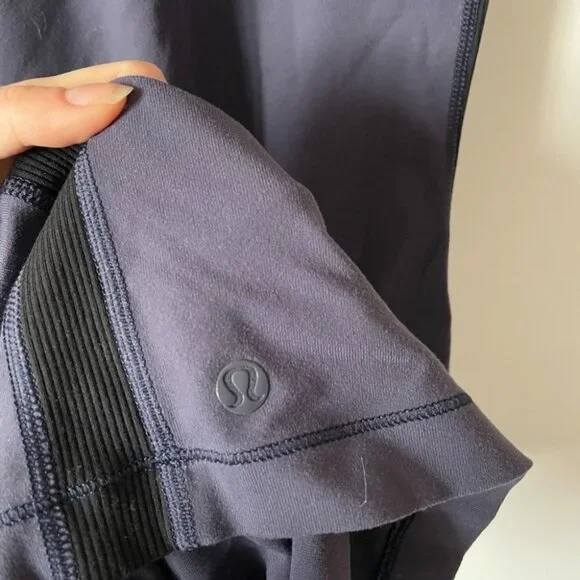 Lululemon Lab Noir Bodycon Midi Dress Cadet Blue Sz 4 - Picture 6 of 6